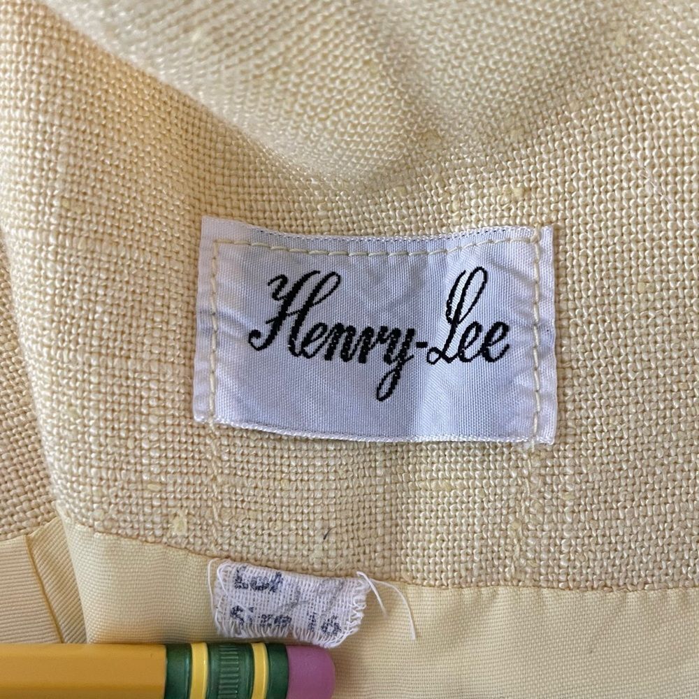 Vintage Henry Lee Mod Linen Daisy Dress - Picture 9 of 9